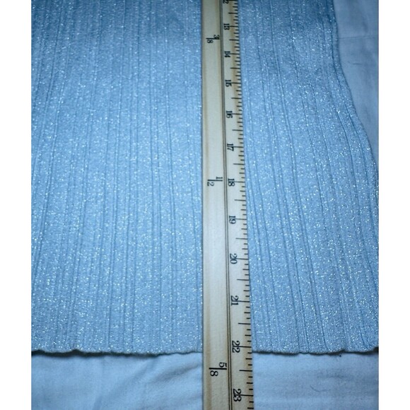 MADEWELL The Signature Shimmer Knit Cutaway Sweater Tank Silver SMALL NWT - Picture 8 of 9